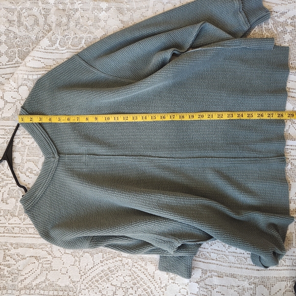 Aerie V-Neck Sweater in Sage Green - Picture 6 of 7
